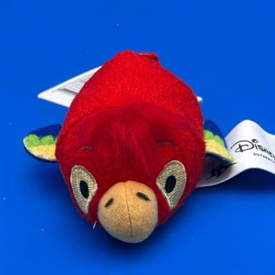 NWT Disney Parks Tsum Tsum Mini Plush Red Tiki Bird