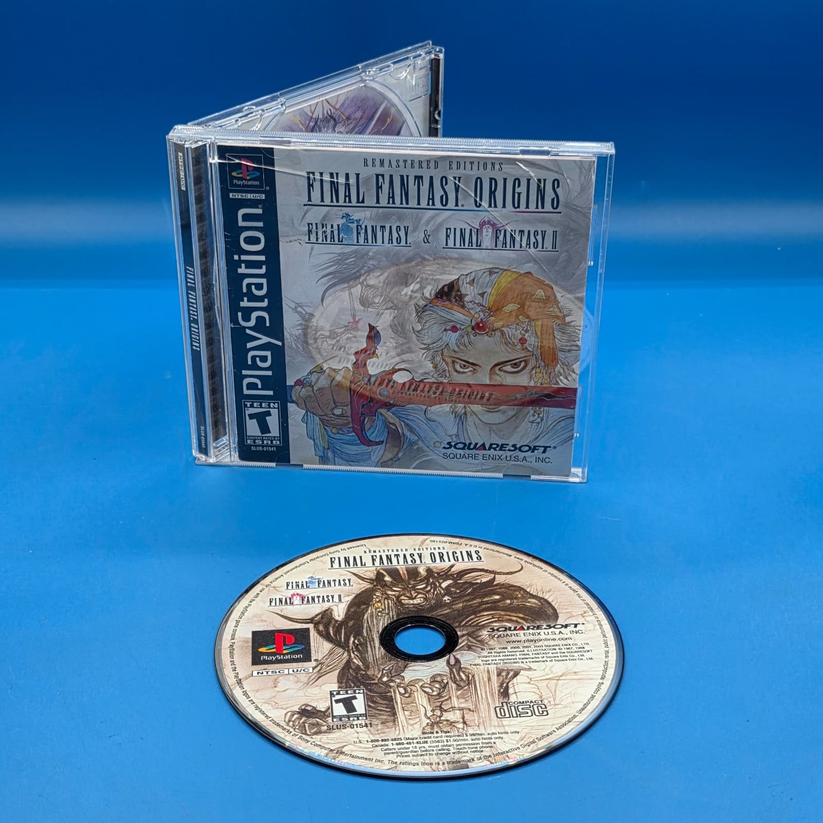 Final Fantasy Origins I & II Remastered Editions PS1 PlayStation 1 Complete CIB
