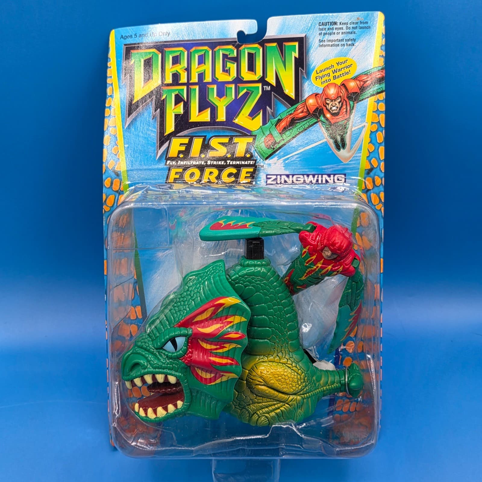 Dragon Flyz FIST Force ZINGWING Figure Shooter 1995 GALOOB unused Rare MOC