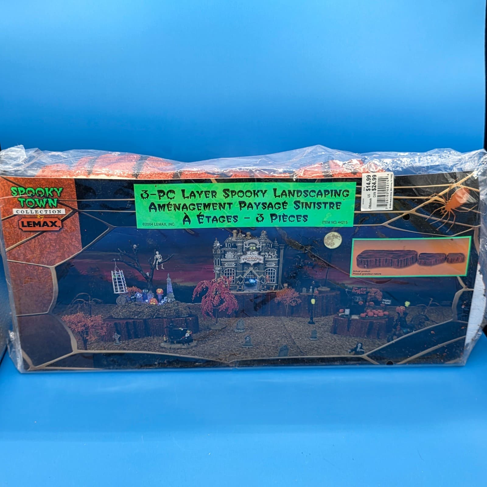Lemax 2004 SPOOKY TOWN 3 Piece Layer Landscaping #44215 - SEALED / Brown Color
