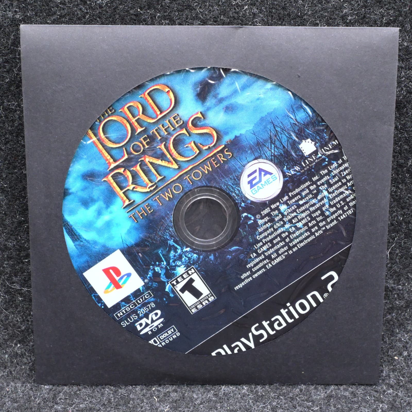 The Lord of The Rings: The Two Towers Playstation 2 PS2 Disc Only