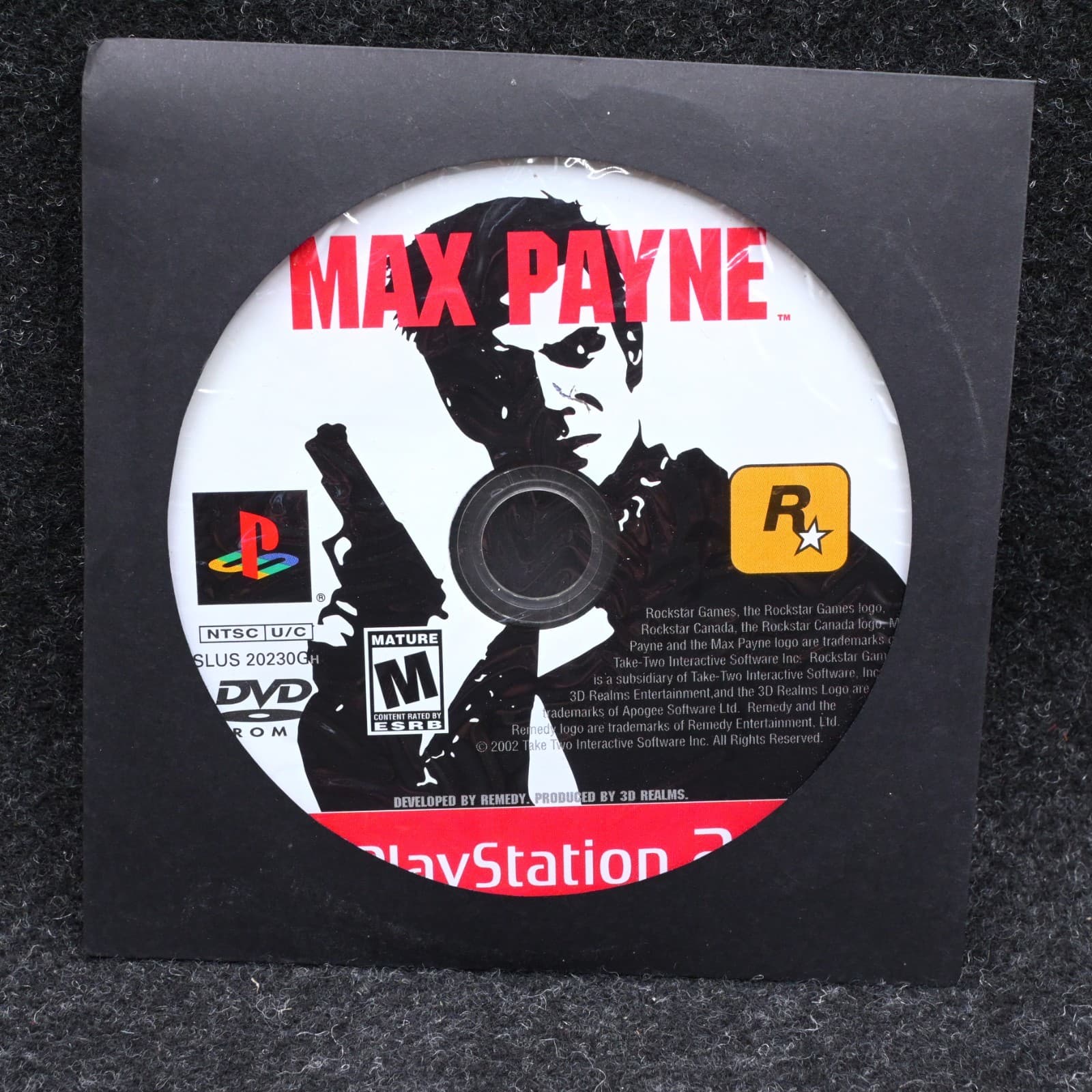 **Disc Only** Max Payne PS2 greatest hits