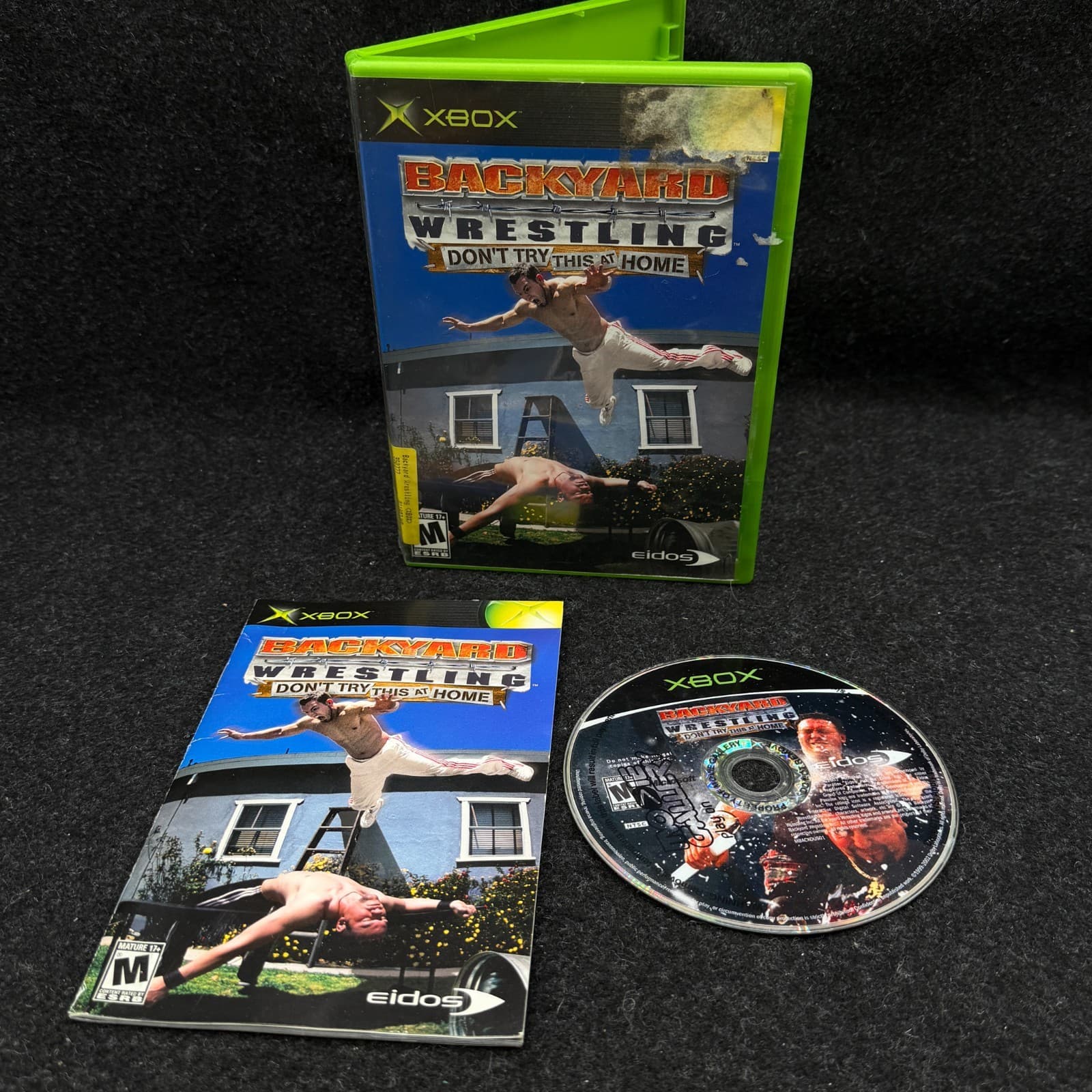 Backyard Wrestling: Don't Try this at Home Microsoft XBOX Complete CIB