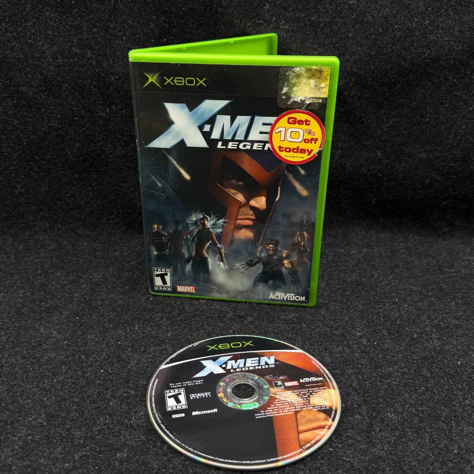X-Men: Legends (Original Xbox) Black Label Case & Disc TESTED
