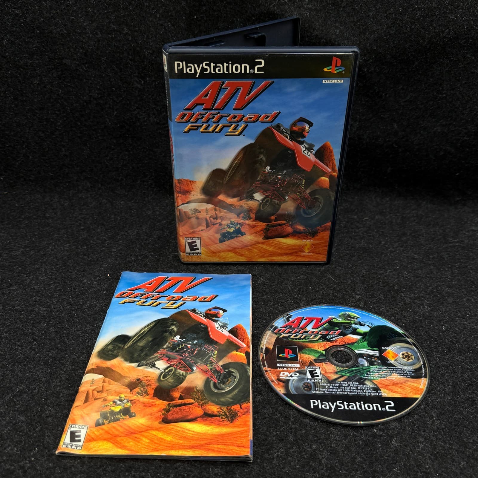 ATV Offroad Fury (Sony PlayStation 2, 2001) PS2 CIB W/Manual