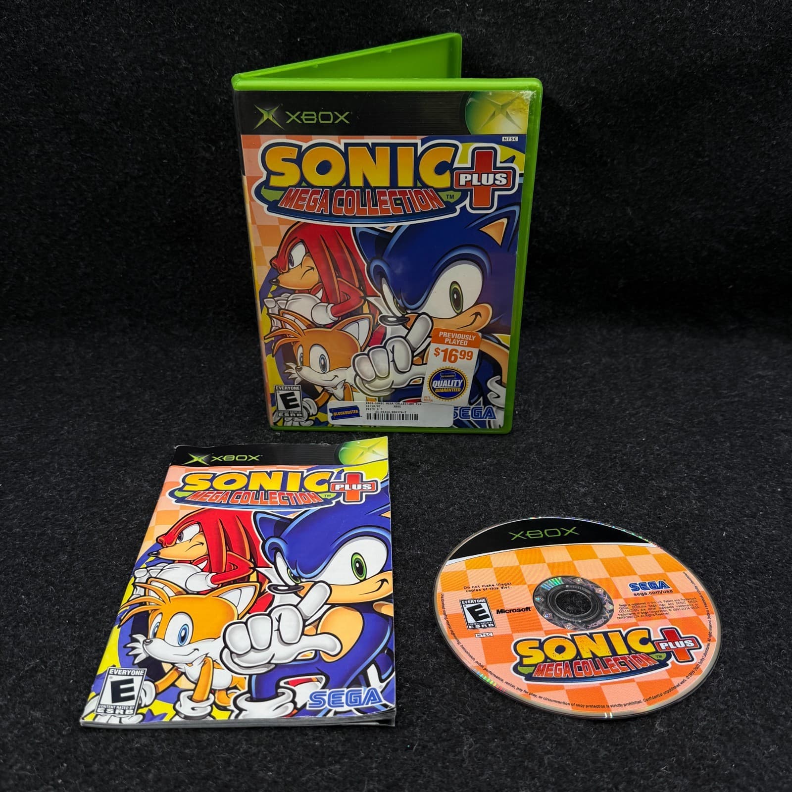 Sonic Mega Collection Plus (Xbox, 2004) Complete Tested Working
