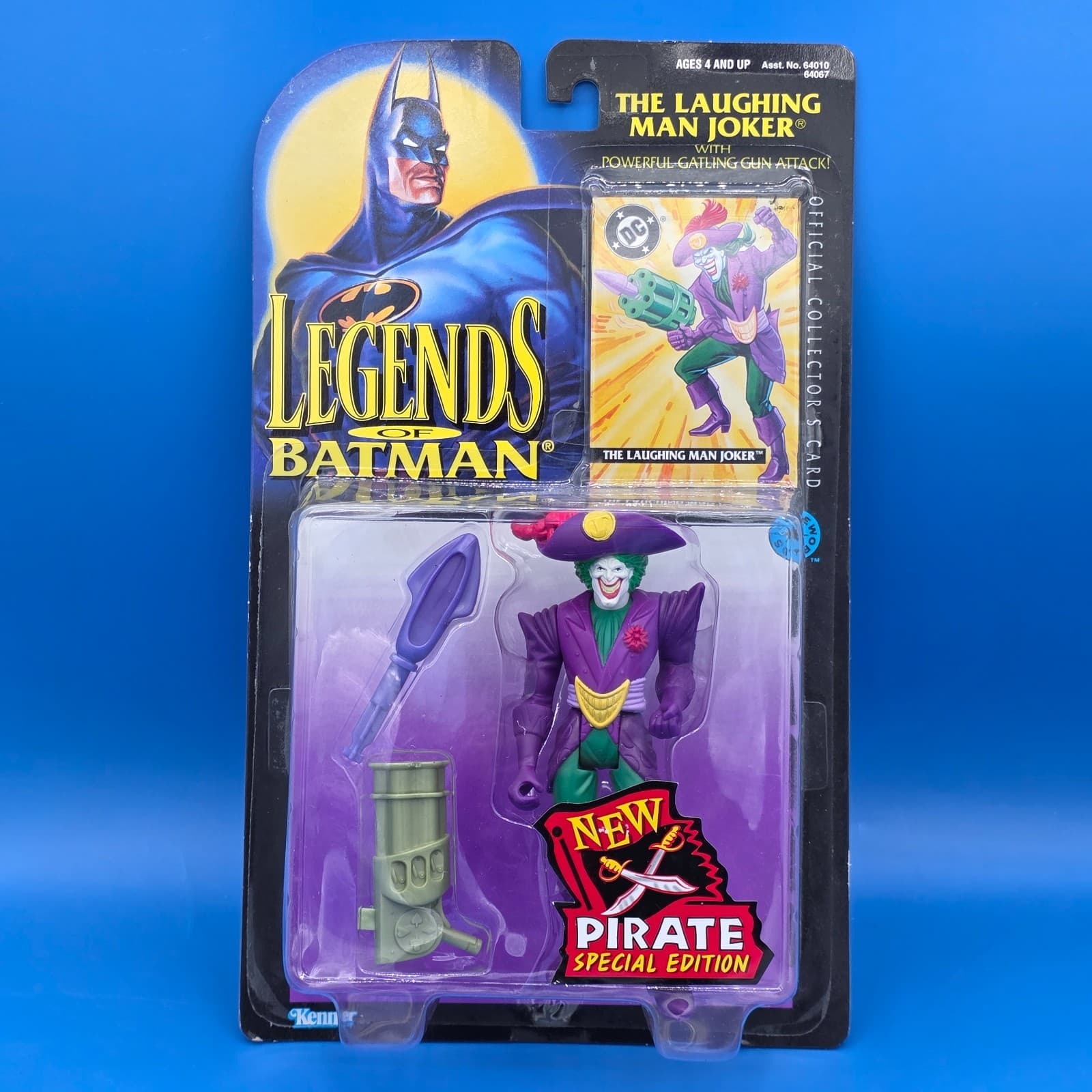 Vintage 1995 Legends of Batman The Joker Laughing Man Pirate Action Figure New