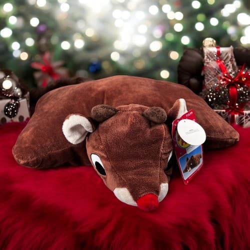 Rudolph the Red Nose Reindeer Island of Misfit Toys 16.5” Plush Pillow With Tags