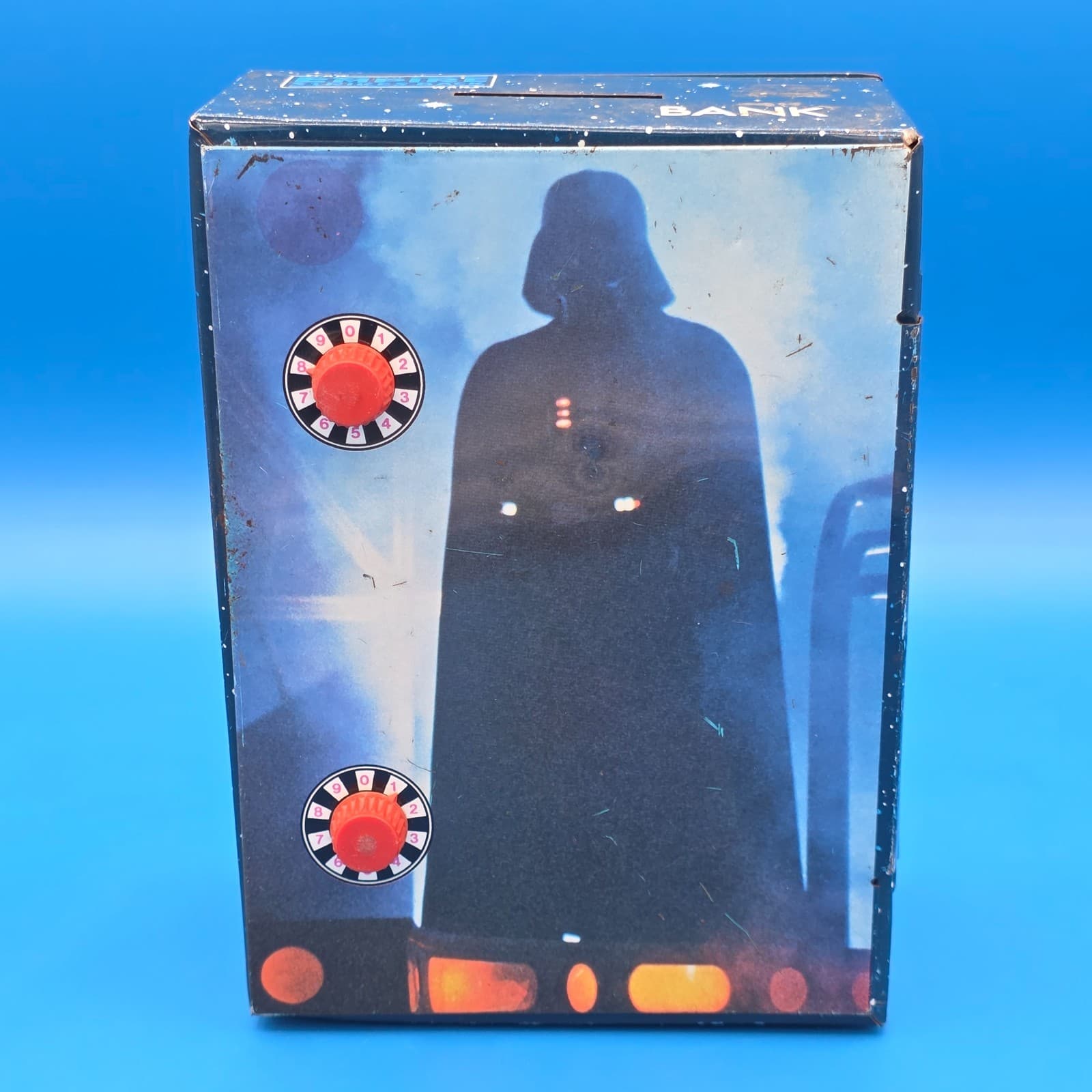 Star Wars Empire Strikes Back Darth Vader 1980 Metal Bank Toy Safe Combination