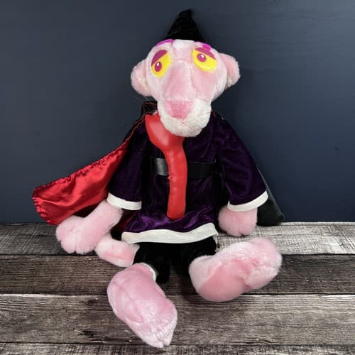 VTG 1999 Kelly Toy Pink Panther wizard/magician Stuffed Animal