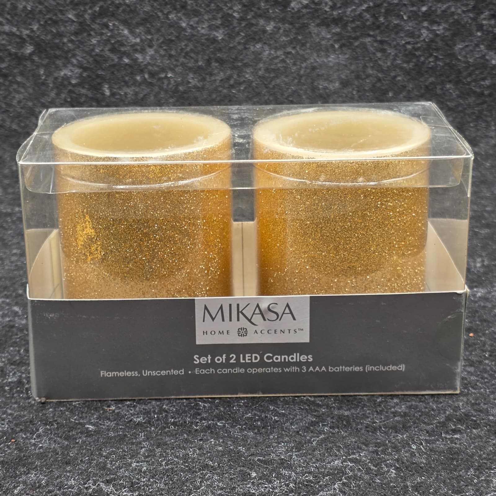 Mikasa Home Accents Set Of 2 LED Candles Battery Operated