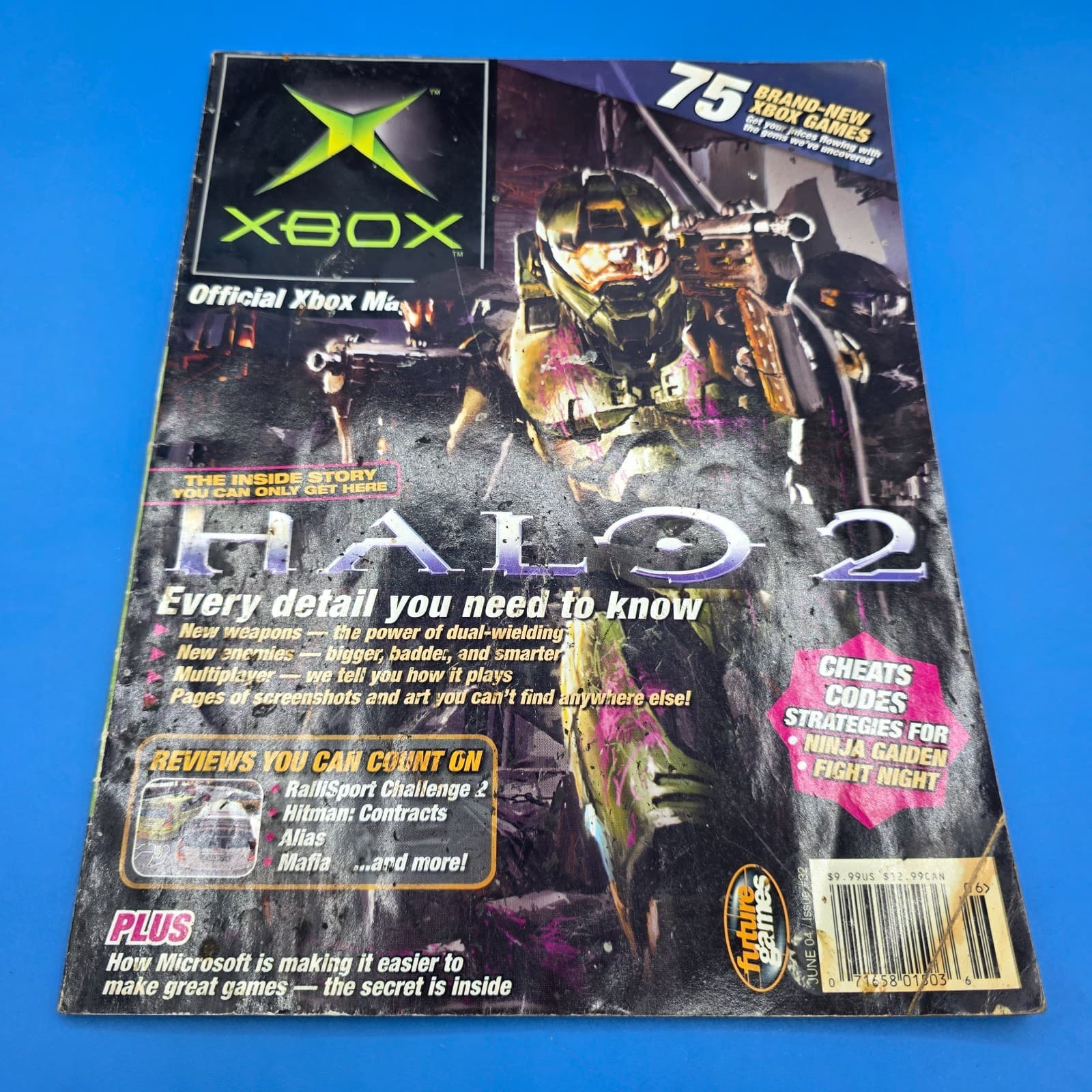 Xbox Magazine #32 June 2004 Halo 2 Van Holding Half Cover No Demo Disc