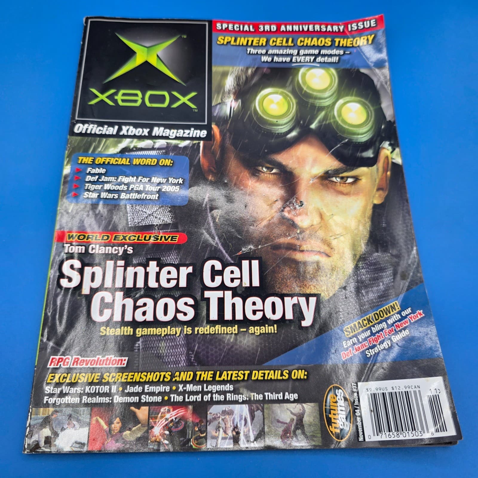 Official Xbox Magazine November 2004 # 37 Splinter Cell Chaos Theory NO DEMO