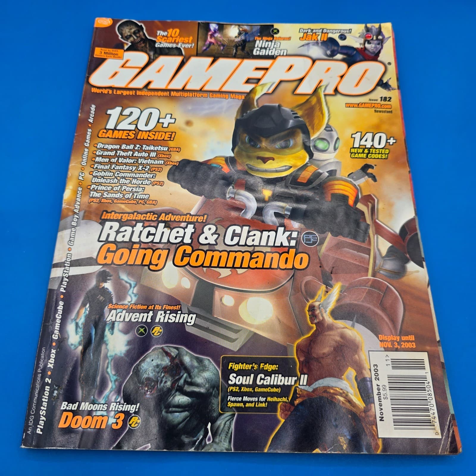 GamePro - Issue 182 November 2003 - Ratchet & Clank: Going Commando Cover