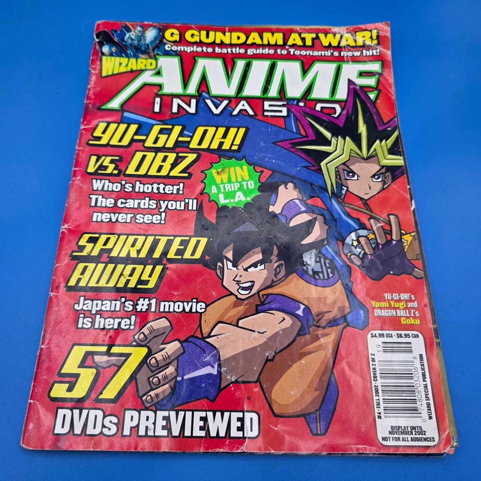 Anime Invasion Magazine #4 Fall 2002 You-Gi- Oh vs DBZ