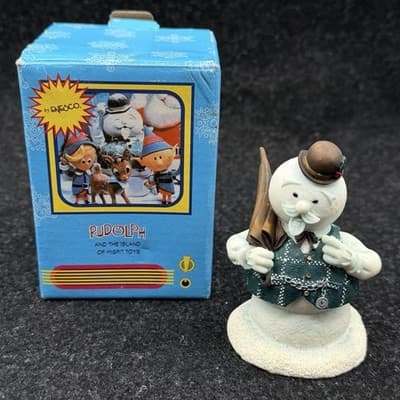 Sam Snowman - Rudolph & The Island Of Misfit Toys Enesco 3-1/4" Ceramic Figurine
