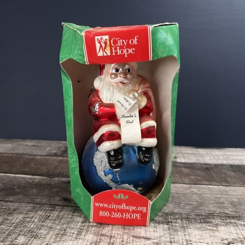 "Santa's List" Christmas Ornament by City of Hope approximately 7.5" tall