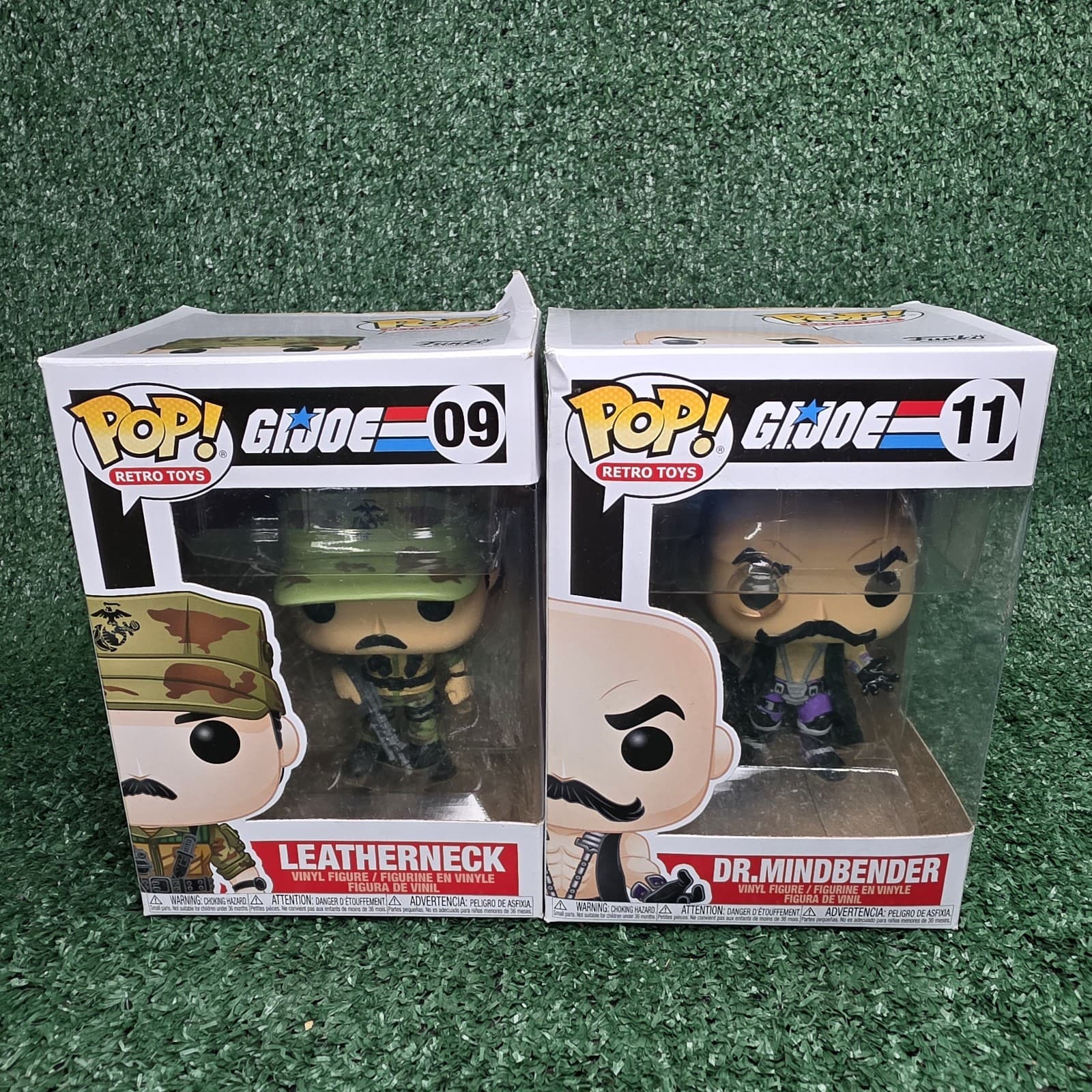 Funko Pop! Retro Toys G.I. Joe Leatherneck 09 + Dr. Mindbender 11