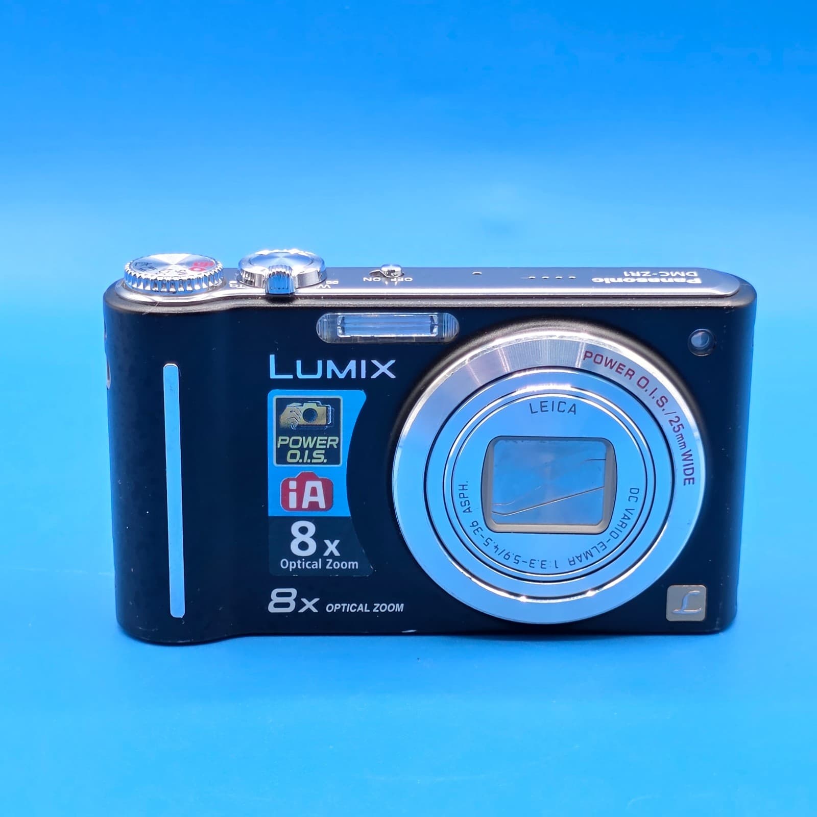 Panasonic Lumix DMC-ZR1 Digital Camera 12.1MP 8x Zoom Black