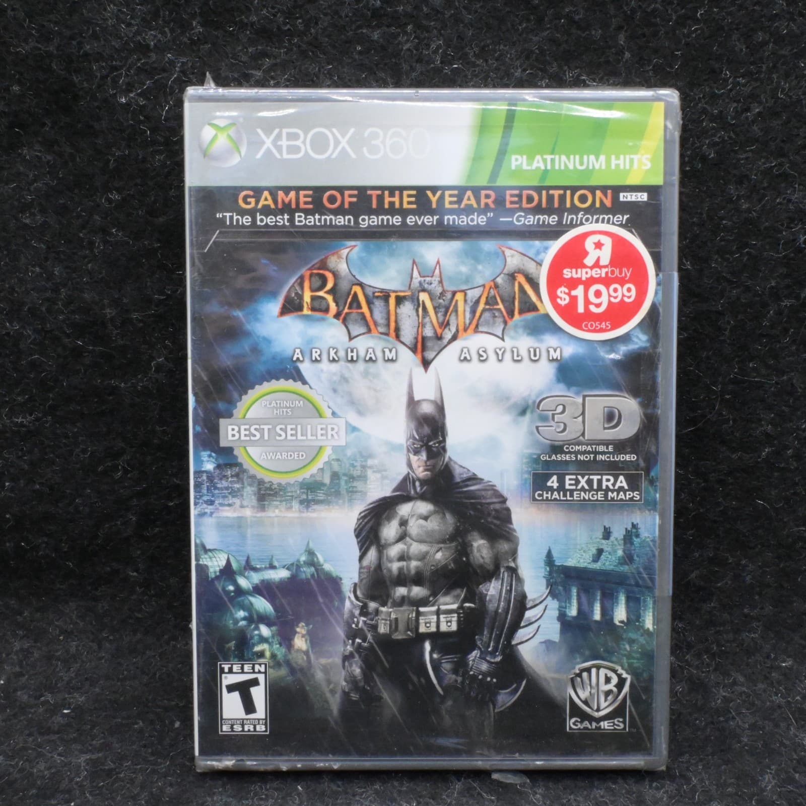 Batman: Arkham Asylum Game of the Year Edition Microsoft Xbox 360 new X53