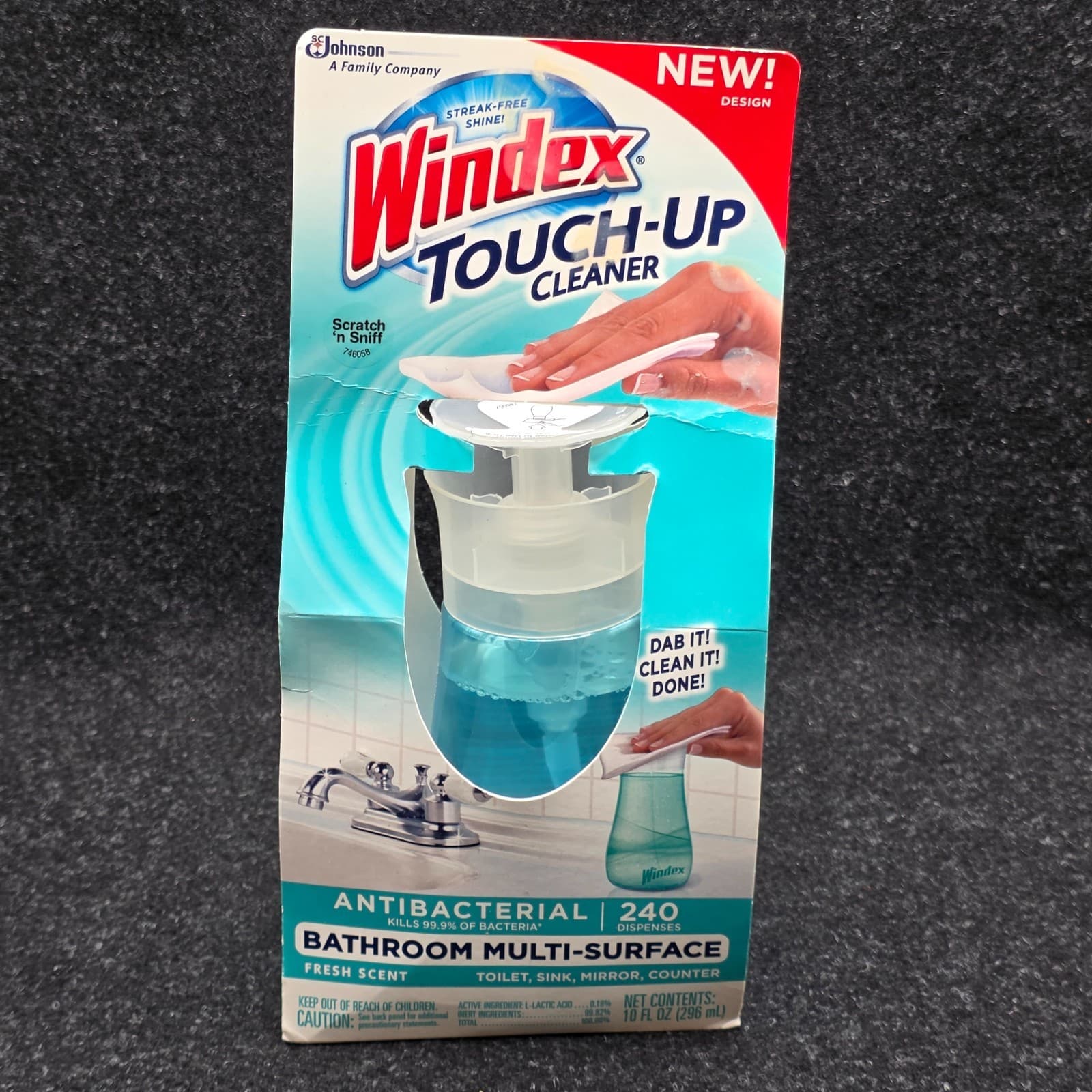 NEW Windex Touch Up Antibacterial Multi Surface Cleaner Fresh Scent Discontinued