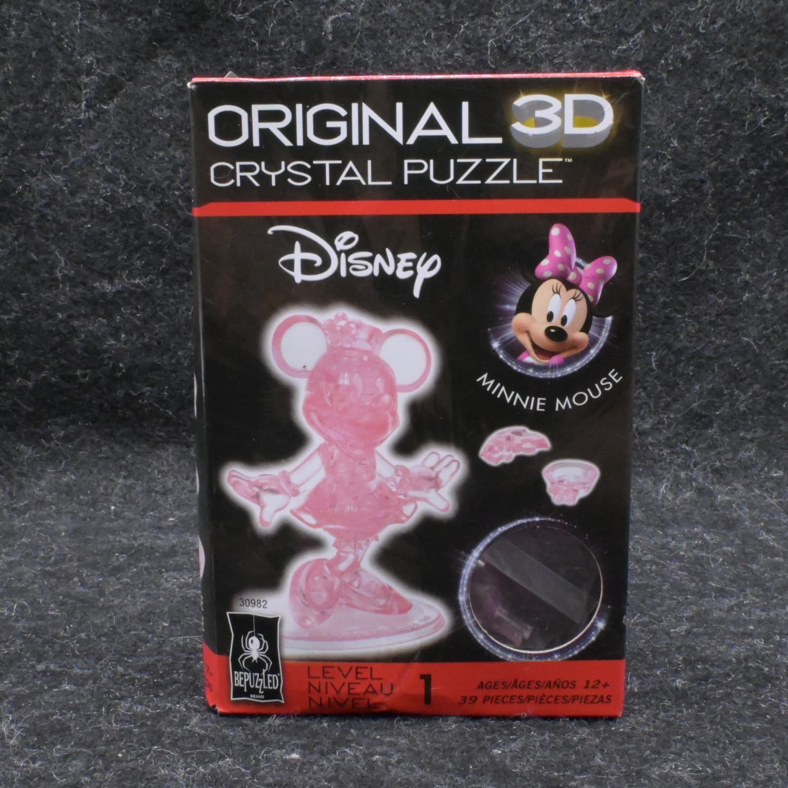 Disney Minnie Mouse Original 3D Crystal Puzzle Level 1 Age 12+ Bepuzzled New