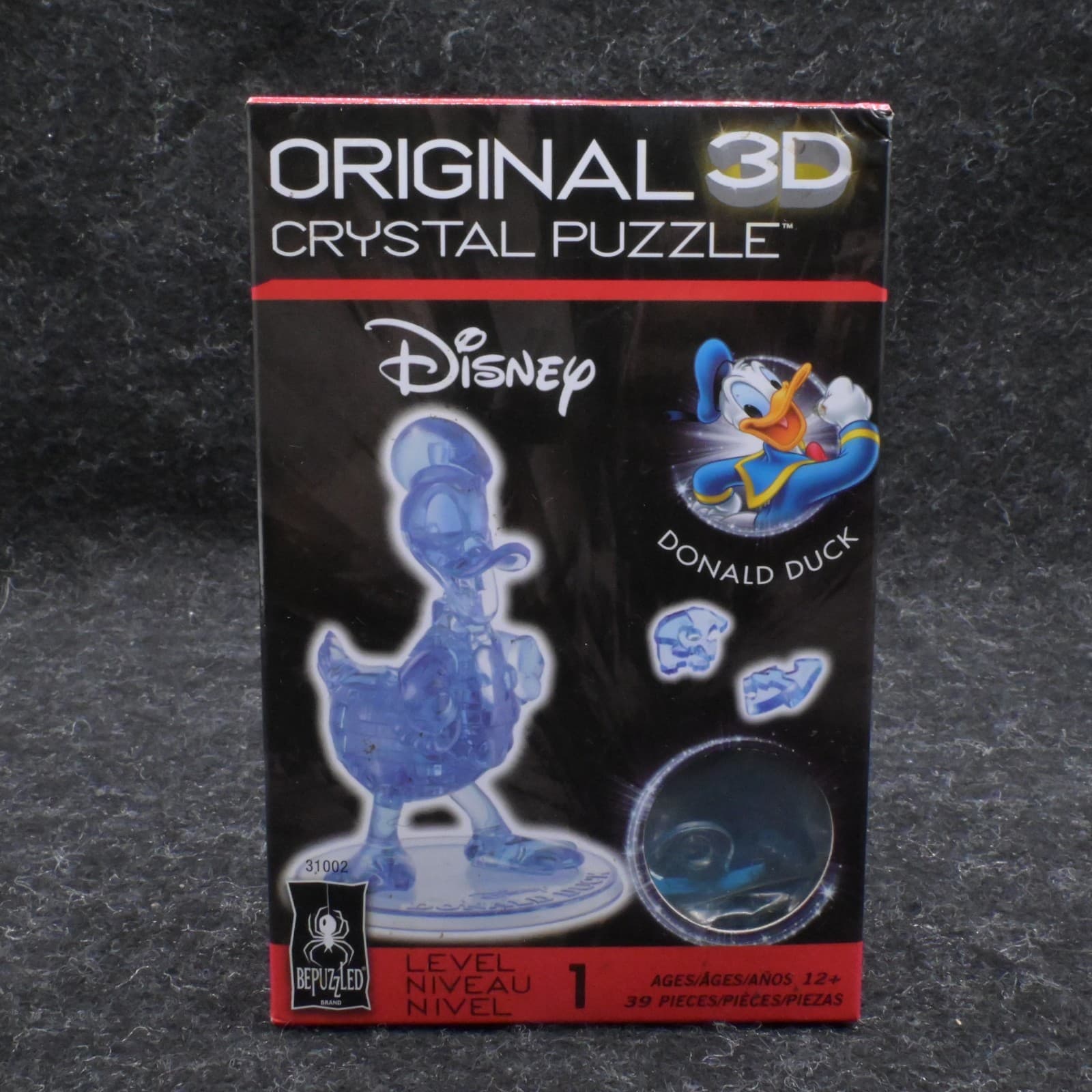 BePuzzled | Disney Donald Duck Original 3D Crystal Puzzle, Ages 12 and Up