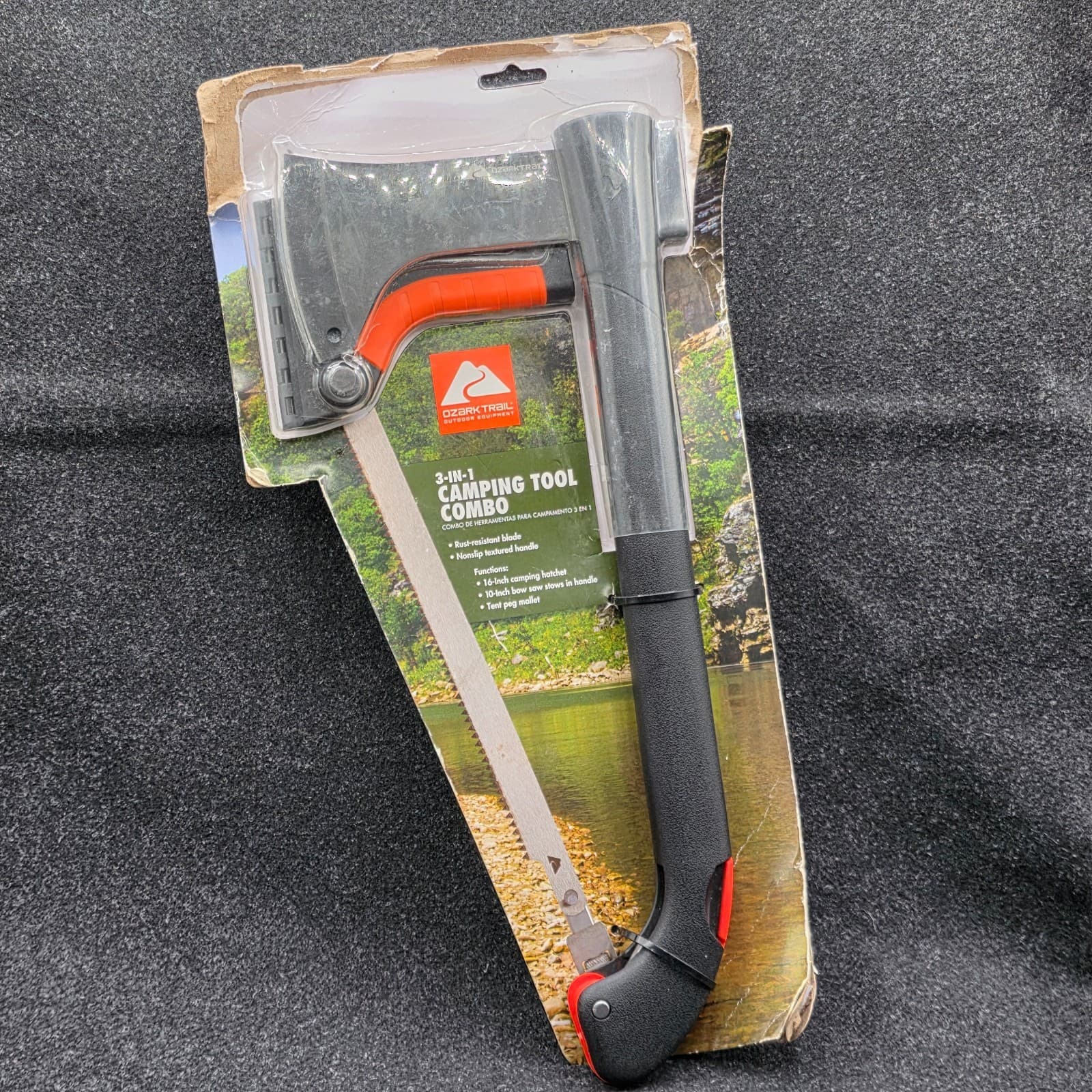 OZARK TRAIL 3 IN 1 CAMPING TOOL COMBO NEW