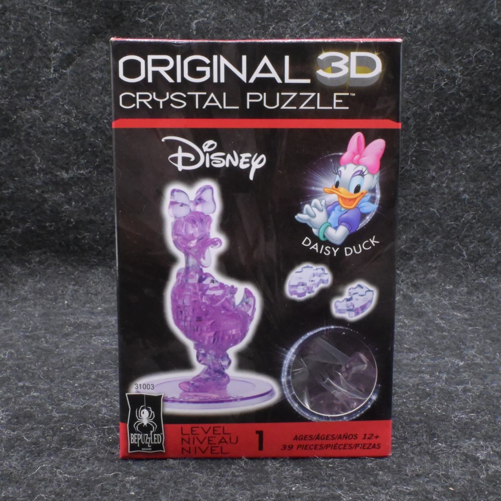 BePuzzled Original 3D Crystal 2015 DISNEY Purple Daisy Duck Puzzle