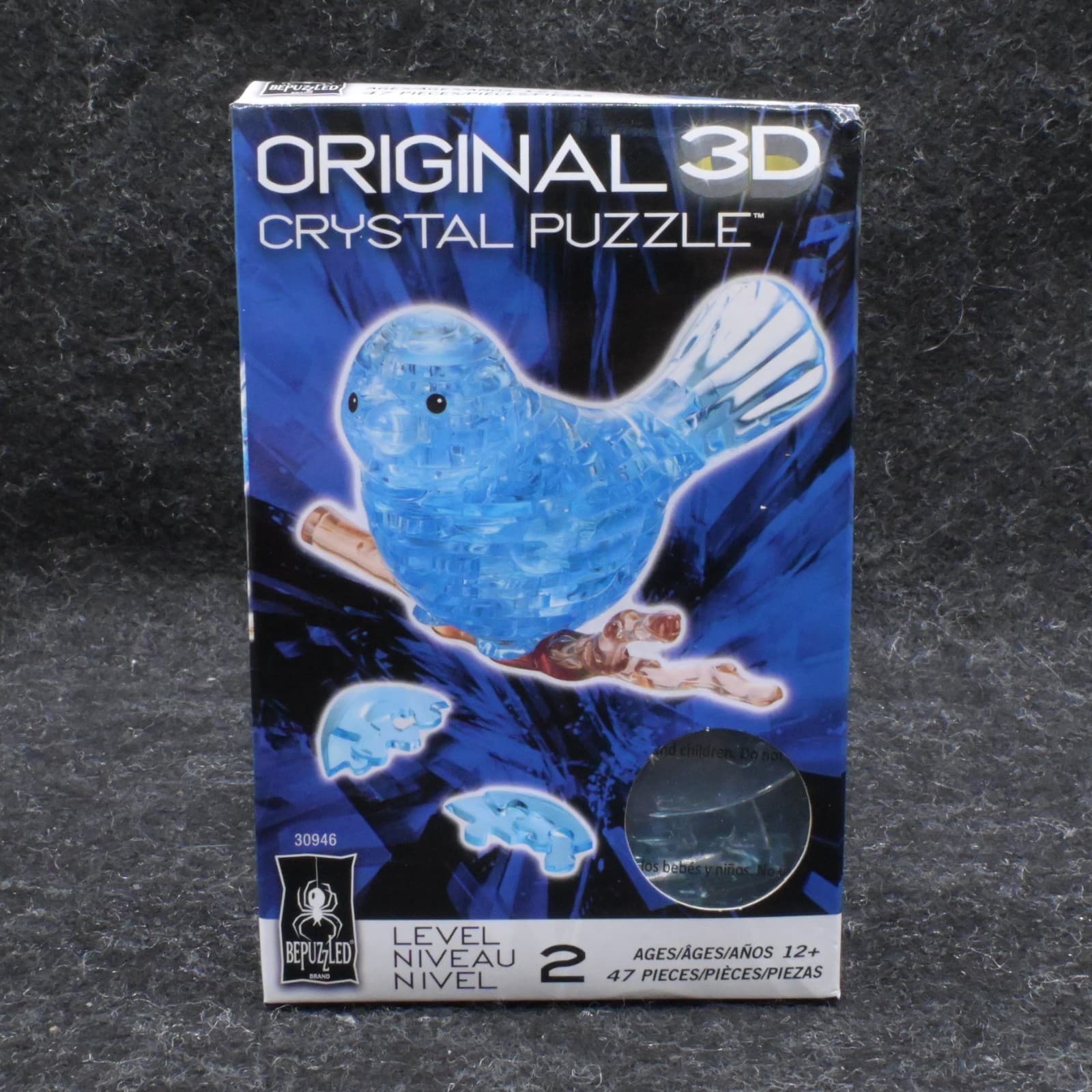 Original 3d Crystal Puzzle Bird On Tree Branch In Box NEW