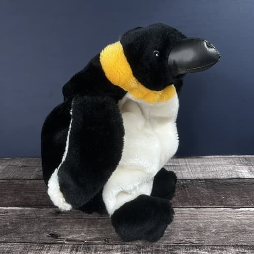 Emperor Penguin Puppet Plush 12” stuffed animal