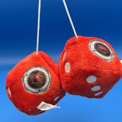 1999 Dodge Viper Owners Invitational Plush Hanging Dice Promo Viva Las Viper
