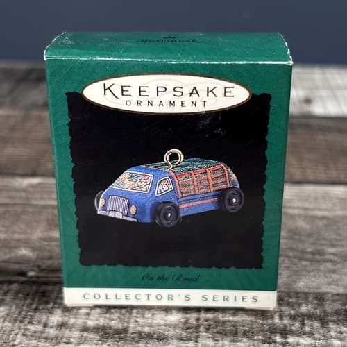 On The Road-Van`1996`Miniature-4Th The Road Series,Metal Hallmark Ornament-NICE