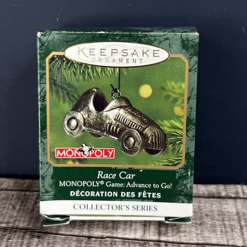 "Race Car" Hallmark Miniature Ornament (2001)