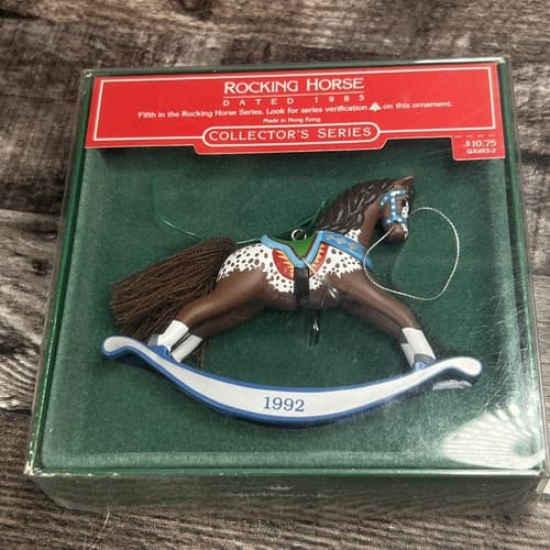 Hallmark Collector’s Series Keepsake Ornament Rocking Horse Year 1992