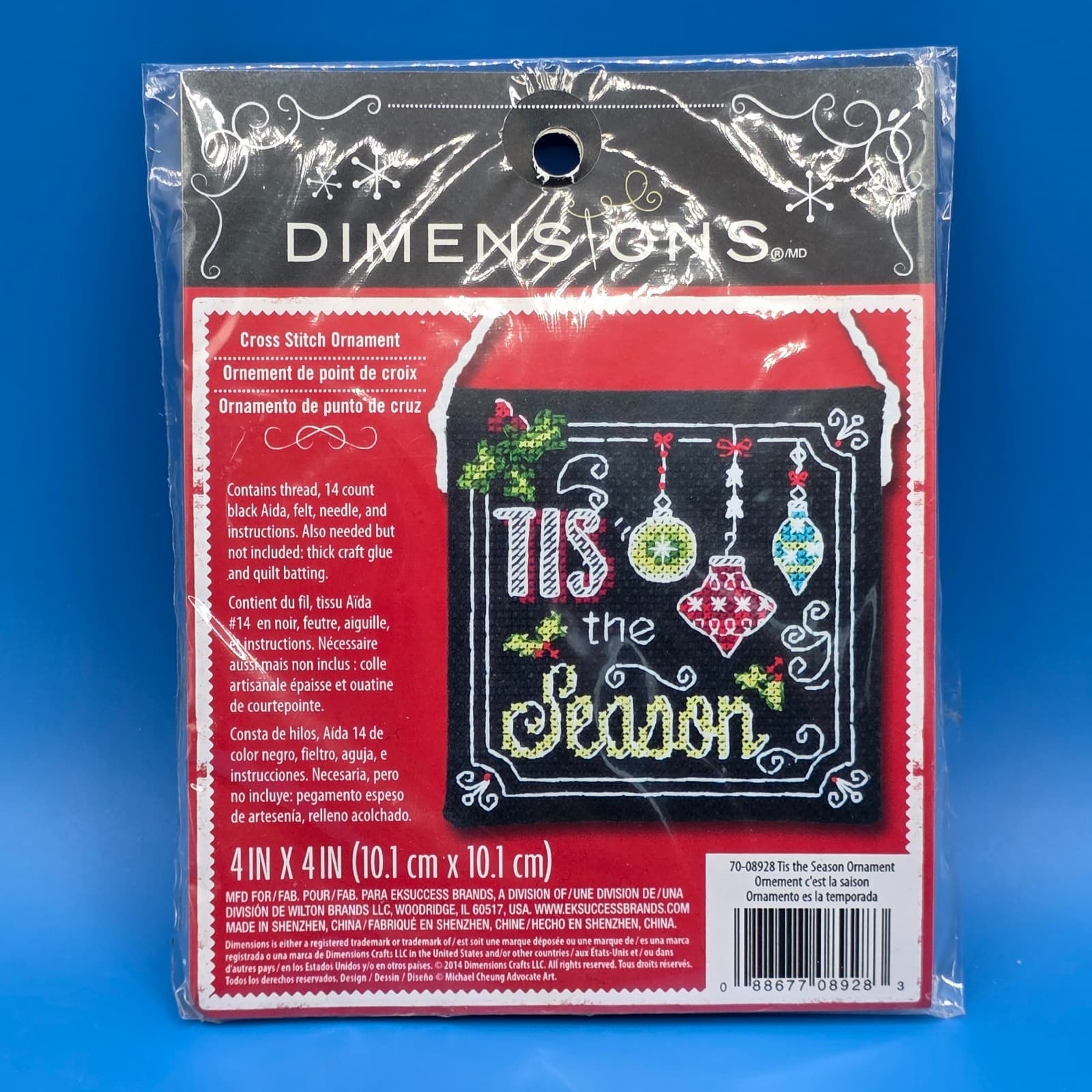 Dimensions TIS THE SEASON ORNAMENT Cross Stitch Kit 70-08928
