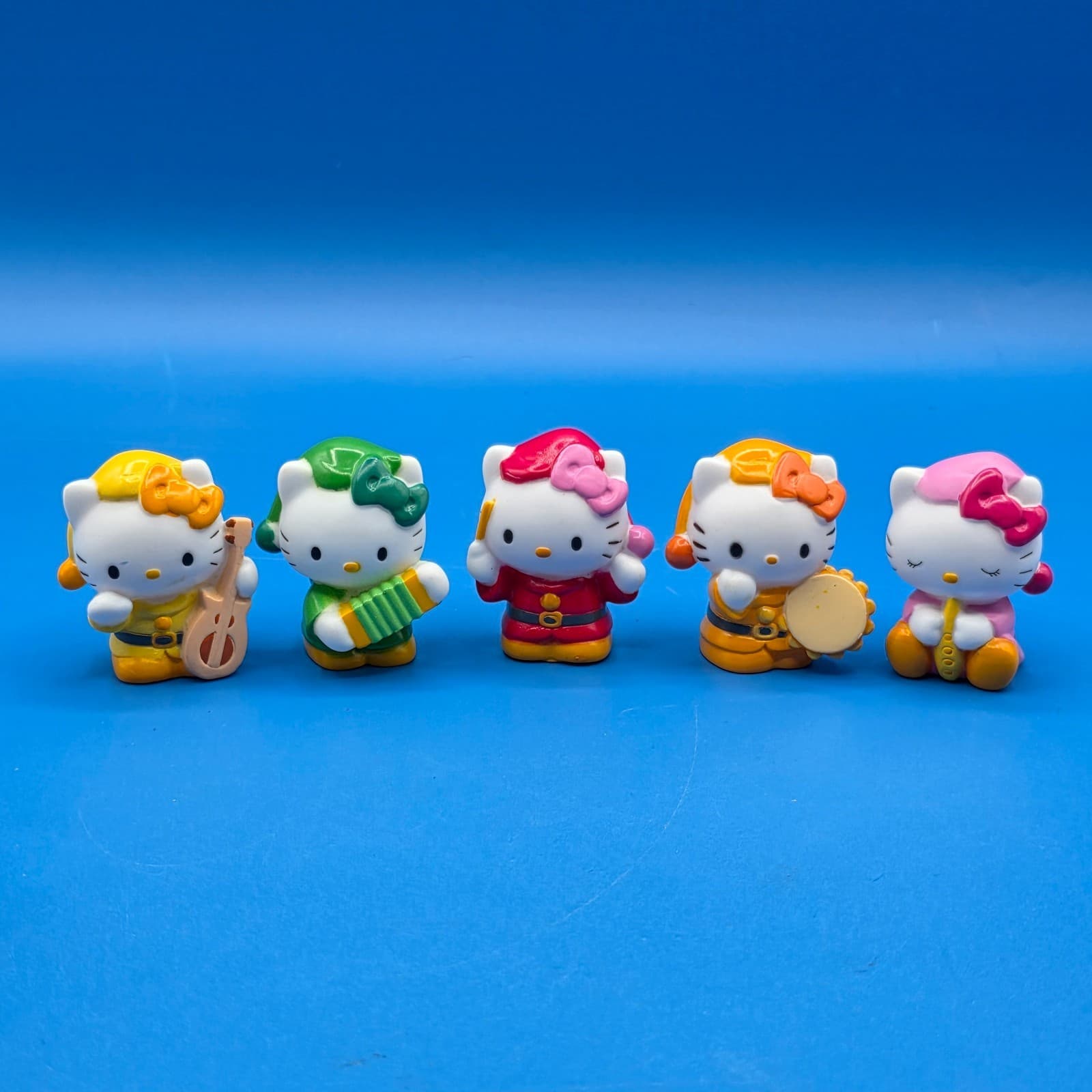 Lot Of 5 Vintage 2000-2003 Sanrio Hello Kitty Pencil Topper Mini Figures 2”