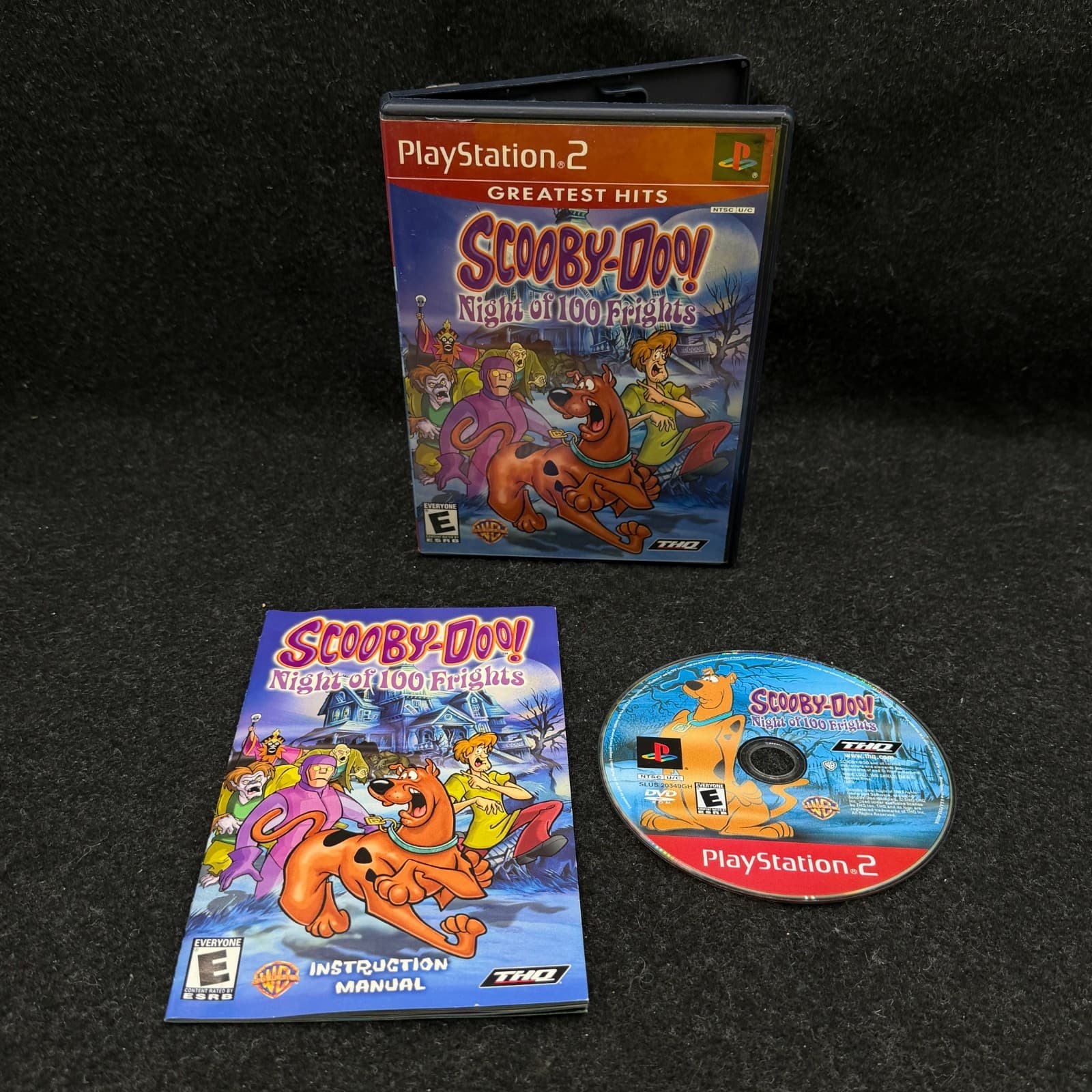 Scooby Doo Night of 100 Frights PS2 CIB W/ Manual - PlayStation 2 Greatest Hits