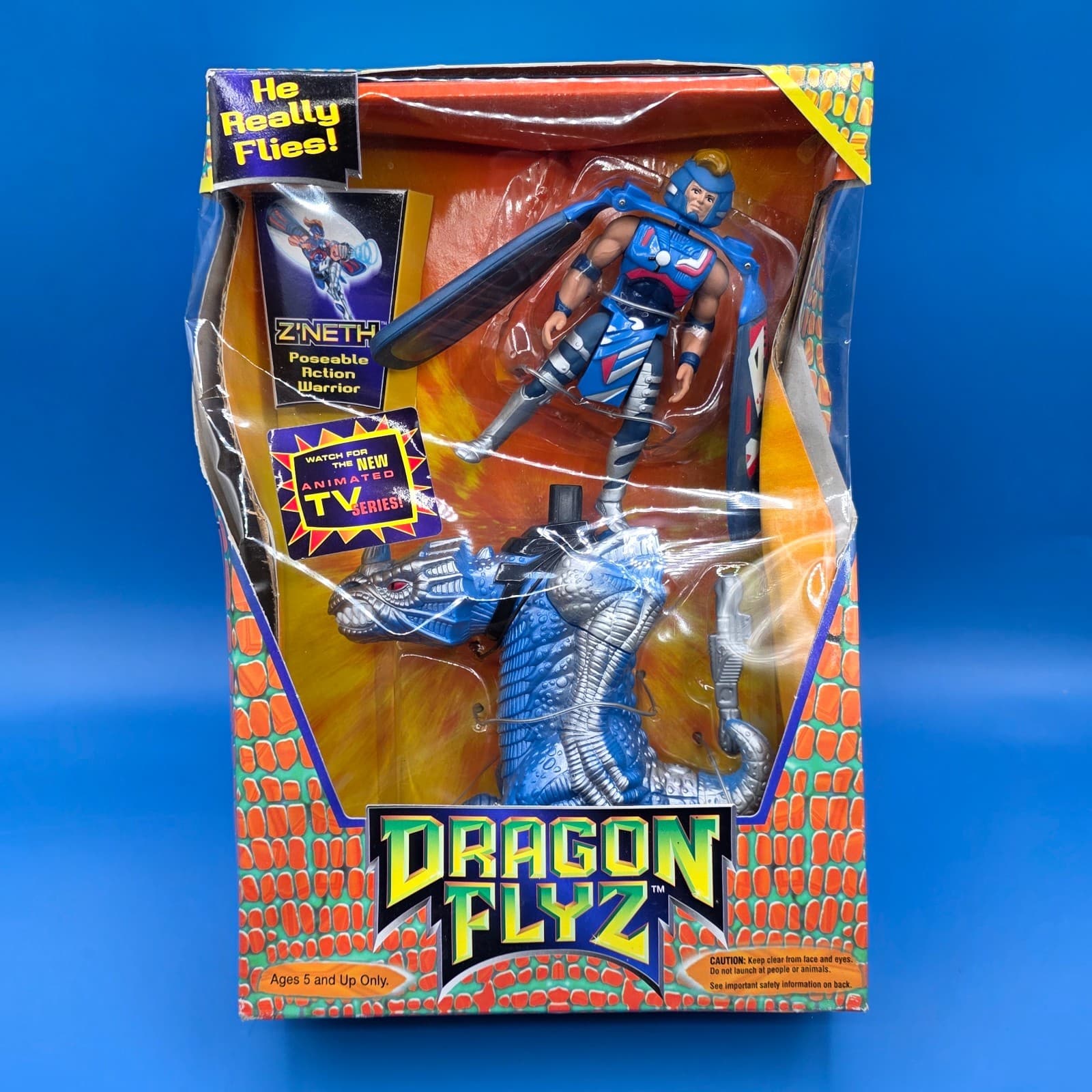 Dragon Flyz Z'NETH Launcher Flying Toy Galoob 66220 New Vintage 1996 RARE