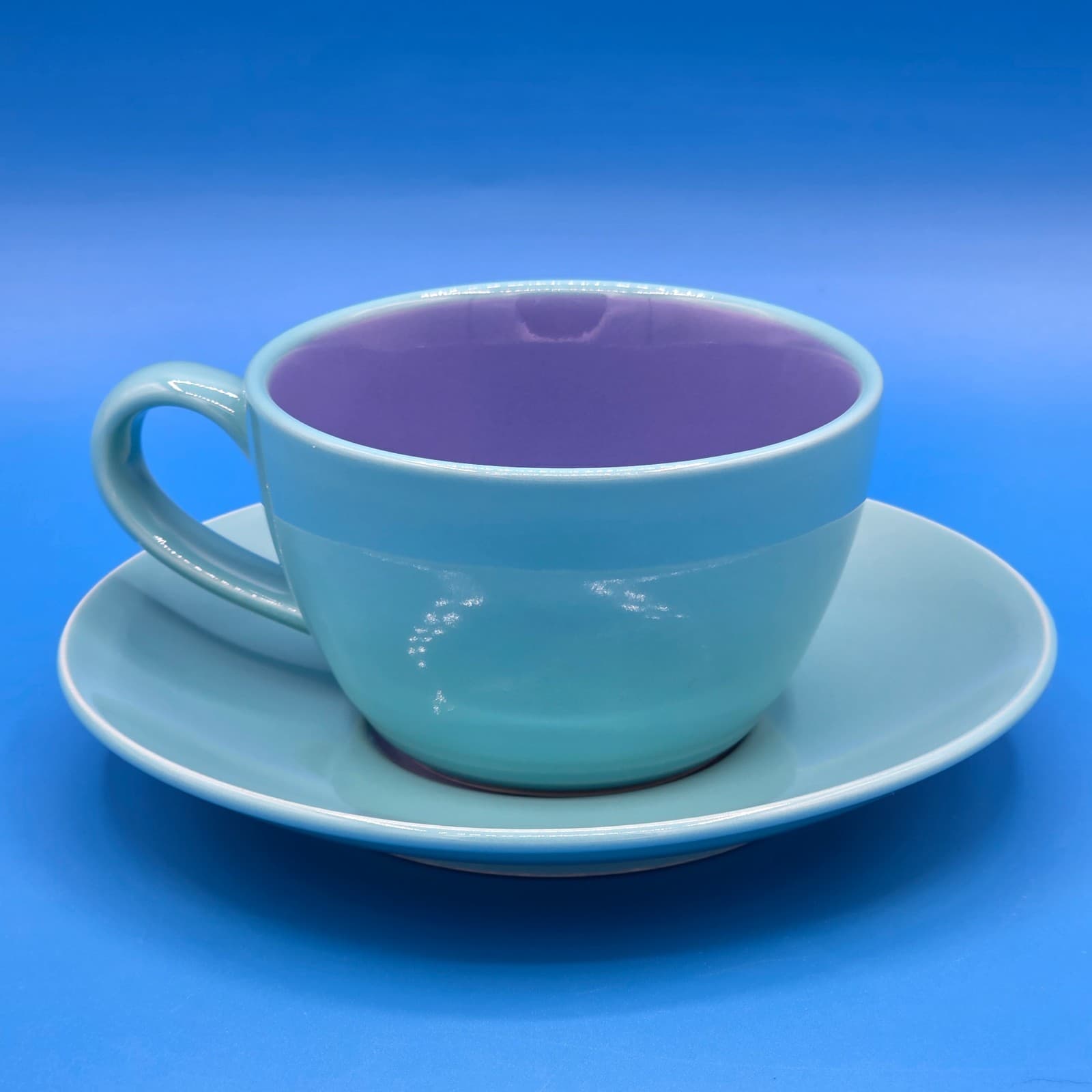 Lindt Stymeist COLORWAYS Turquois & Blue Demitasse Cup & Saucer