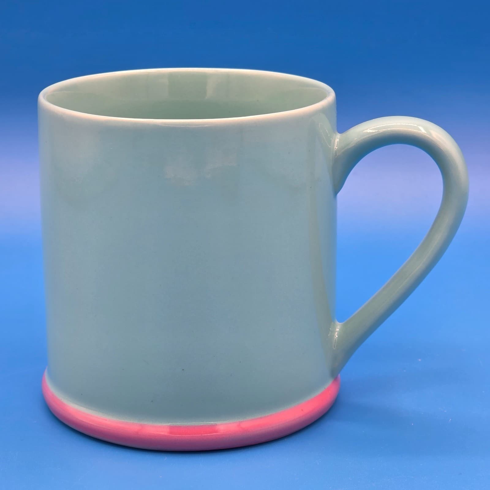 Vintage Lindt Stymeist Japan Colorways Turquois & Pink Ceramic Coffee Mug