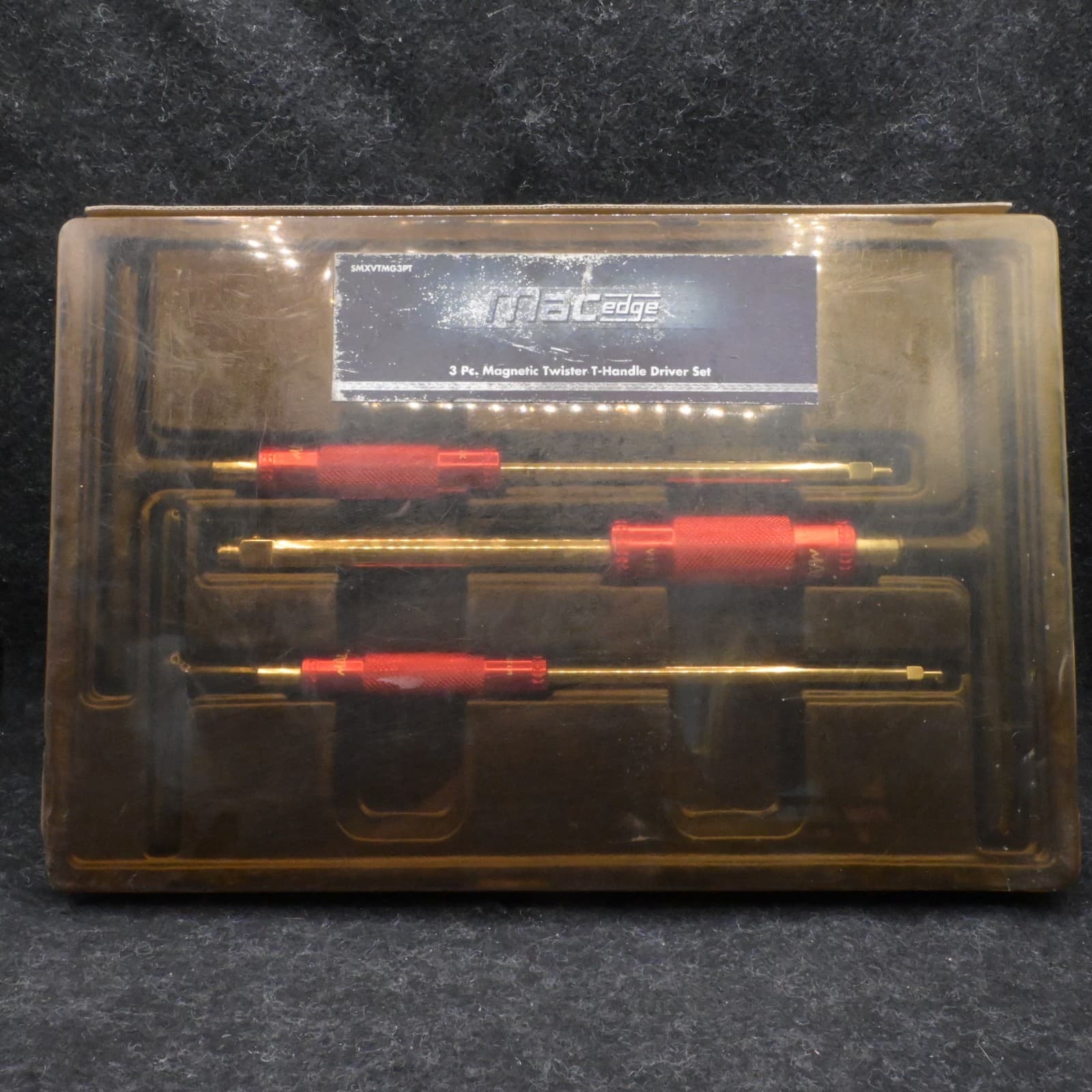 Macedge 3-piece Magnetic Twister T-handle Driver Set SMXVTMG3PT - USED