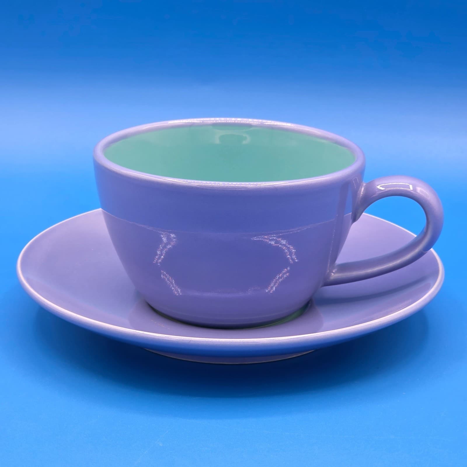 Lindt Stymeist COLORWAYS Blue/Green Demitasse Cup & Saucer