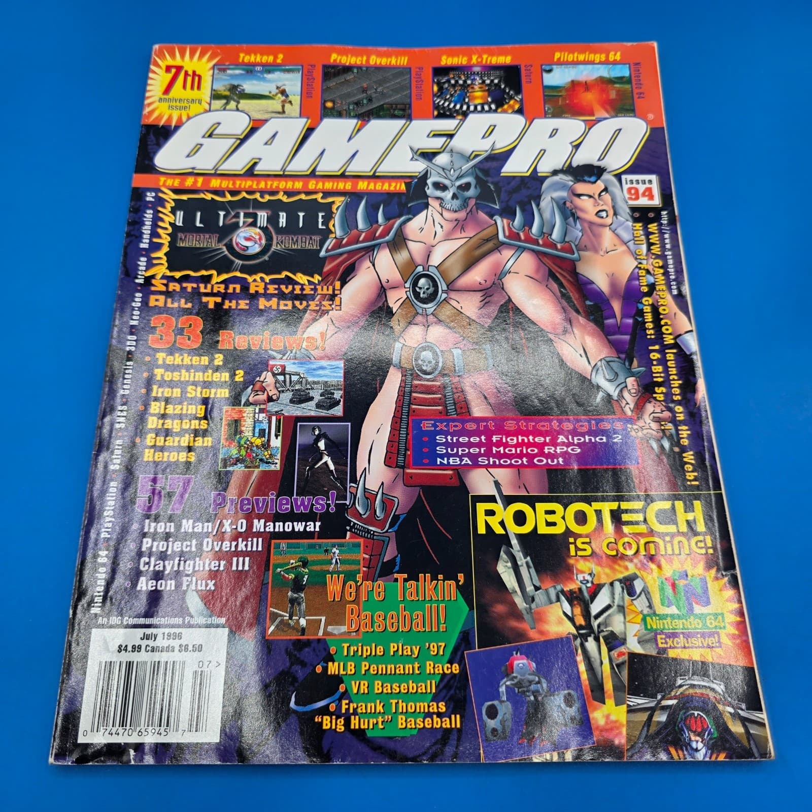 GamePro MAG Issue#94 (Jul 96) 7th Anniv Ed - Ult Mortal Kombat, N64, Tekken 2 PC