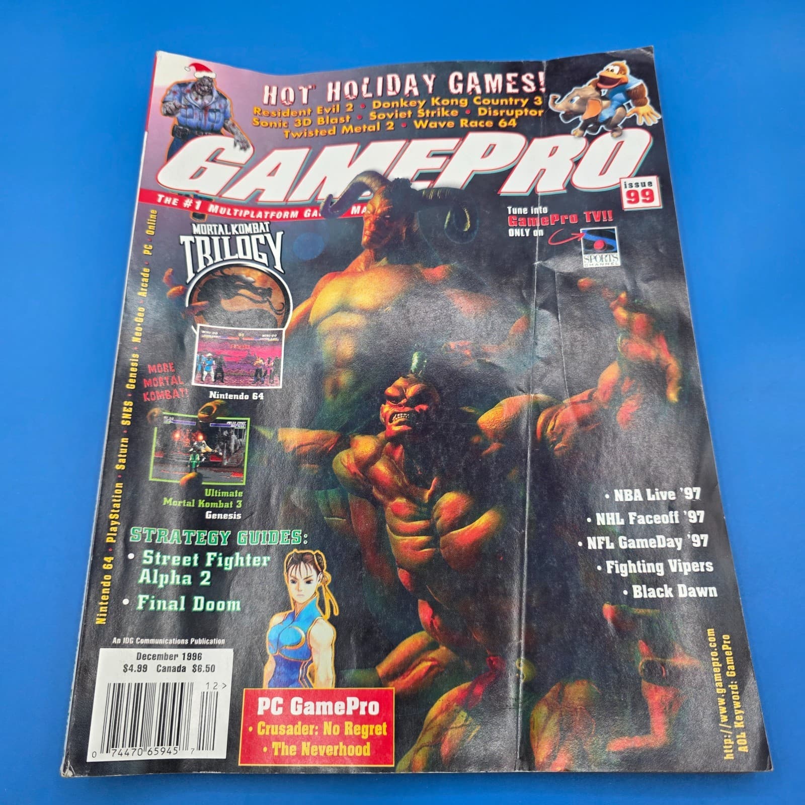 GamePro Magazine #99 Dec 1996 Mortal Kombat Trilogy Street Fighter Alpha 2 SOTE