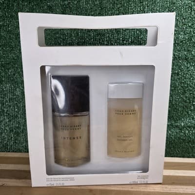 INTENSE L'eau D'issey Pour Homme Set 2.5oz Natural Spray + 3.3oz Shower Gel