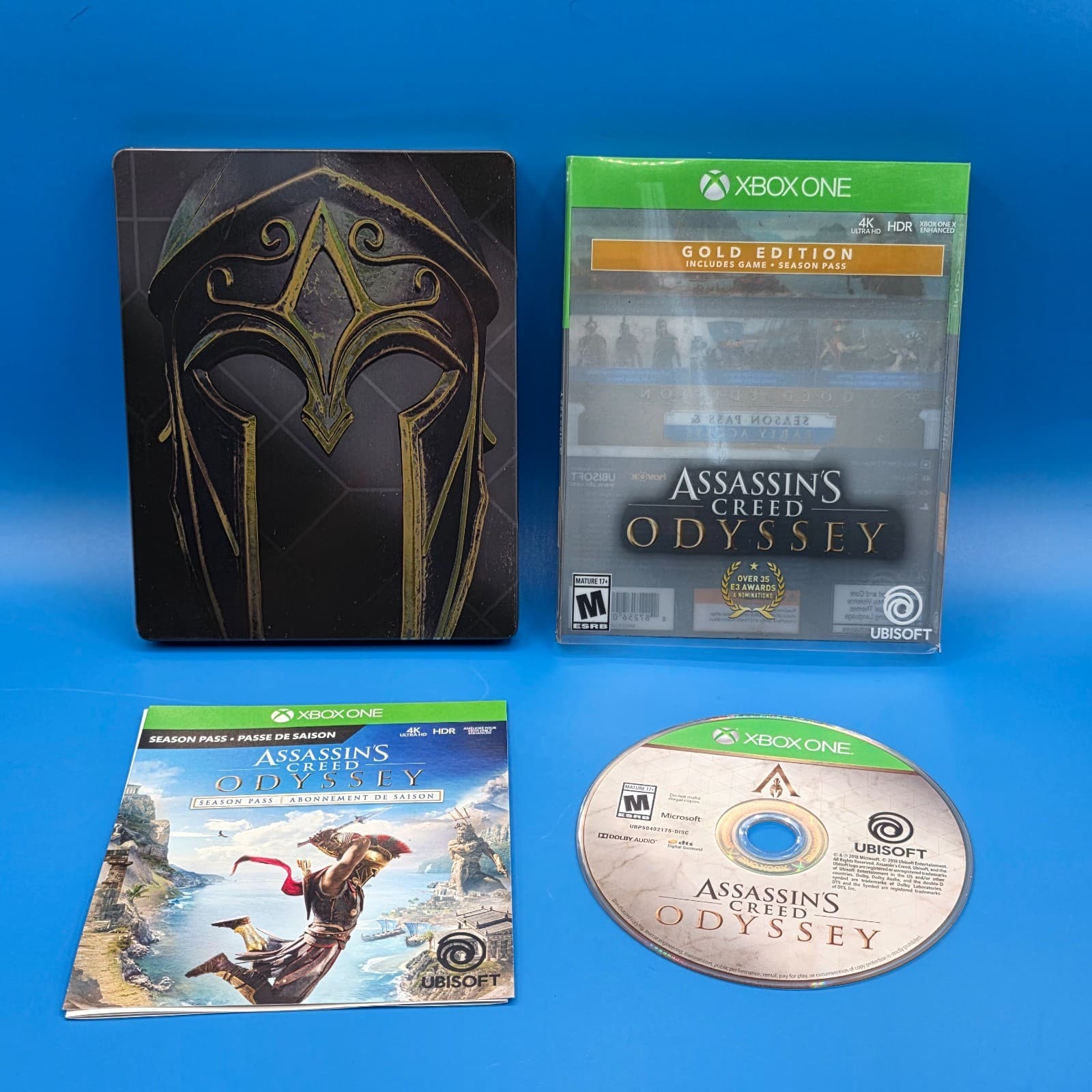 Assassin's Creed Odyssey Gold Edition Microsoft Xbox 1 steelbook with slipcover