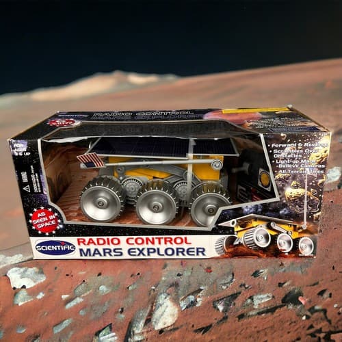 Vintage 1997 RC Space Rover 6 Wheels Moon Mars Explorer Children Scientific Toys