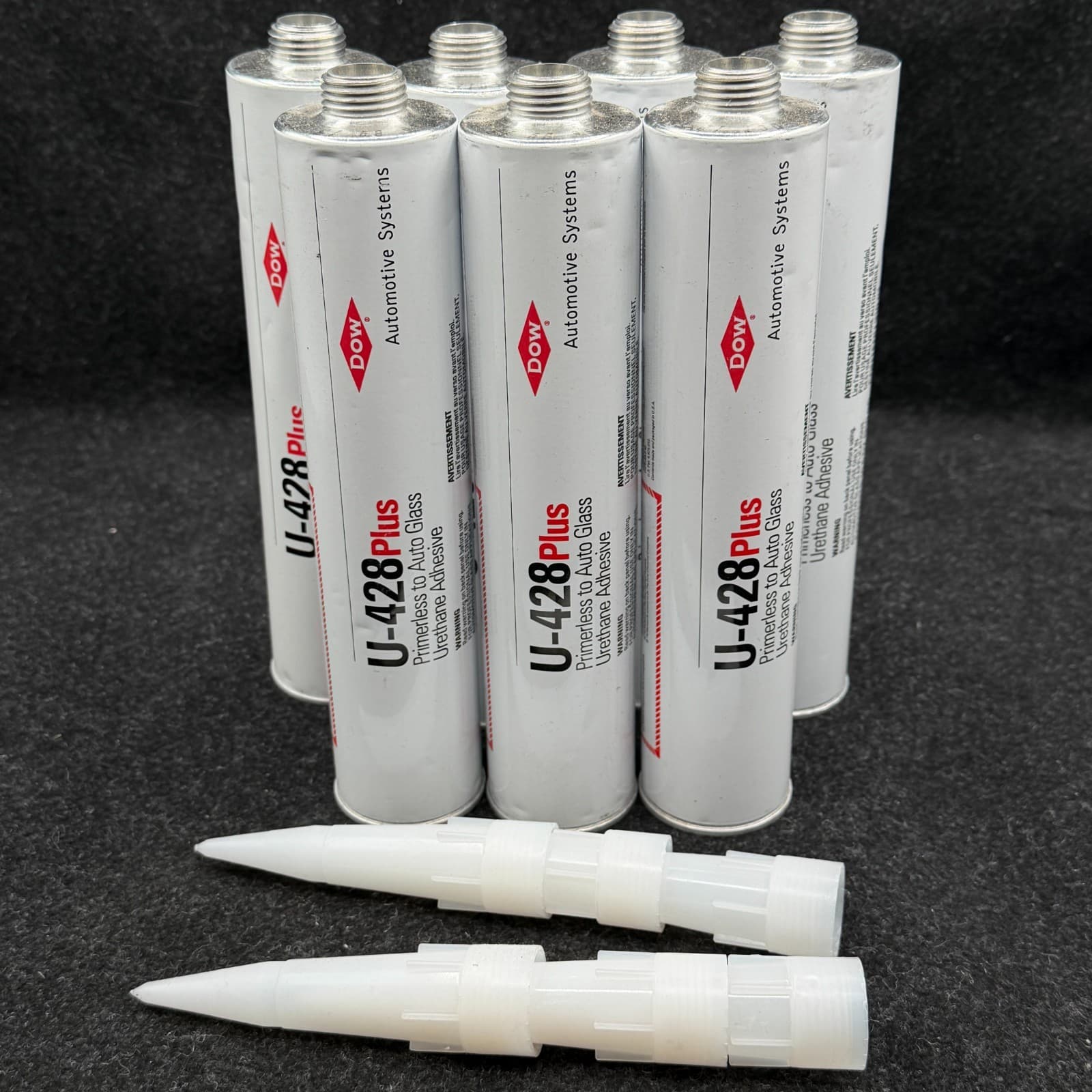7 X DOW U-428+ Auto Glass Windshield Urethane Primerless Adhesive Glue Sealant