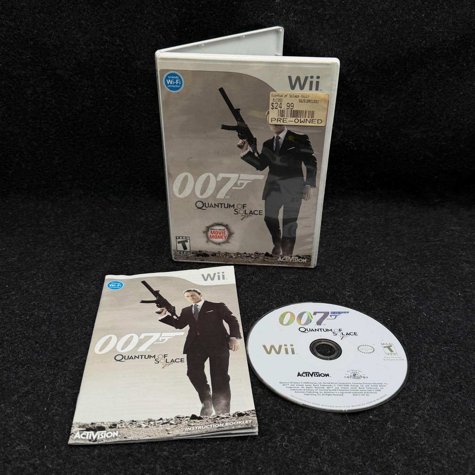 James Bond 007: Quantum of Solace (Nintendo Wii, 2008) CIB Tested Working